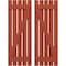 Ekena Millwork Americraft 5-Board (2 Batten) Wood Spaced Board-n-Batten Shutters w/ Z-Bar, ARW102SB519X49CLH, PR ARW102SB519X49CLH - alternate 1
